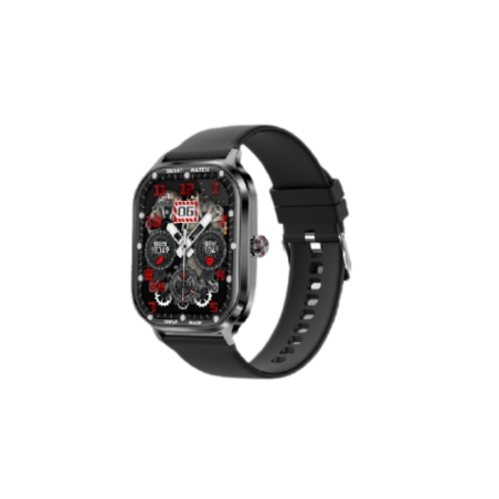 Montre Connectée Écran Rond IPS 2,02'' Appels Bluetooth et Suivi Santé FASR FS-M5 - Noir | Smarty Paris