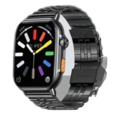 Montre Connectée Étanche avec Appels Bluetooth et Suivi Santé FASR FS-M2 - Noir | Smarty Paris