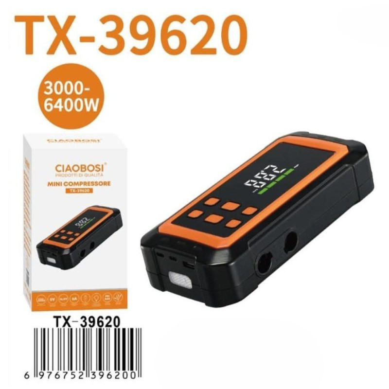 Mini compresseur d'air CIAOBOSI TX-39620 – 3000-6400 W véhicule Mini compresseur d'air CIAOBOSI TX-39620 – 3000-6400 W véhicule