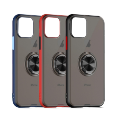 Coque de Protection Mate avec Support Bague Magnétique - Hua