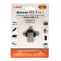 Adaptateur USB 3 en 1 Micro/Lightning/USB-C LinQ OTGU930