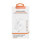 Chargeur rapide XSSIVE XSS-AC78L – 20W Lightning rétractable Blanc Chargeur rapide XSSIVE XSS-AC78L – 20W Lightning rétractable Blanc
