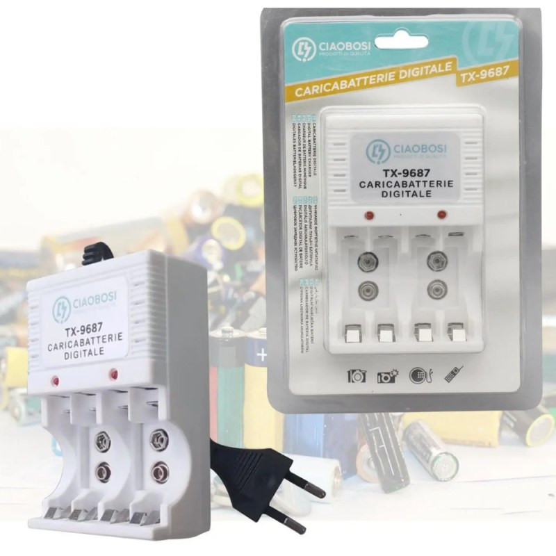 Chargeur de batteries numérique CIAOBOSI TX-9687 – Écran digital Chargeur de batteries numérique CIAOBOSI TX-9687 – Écran digital