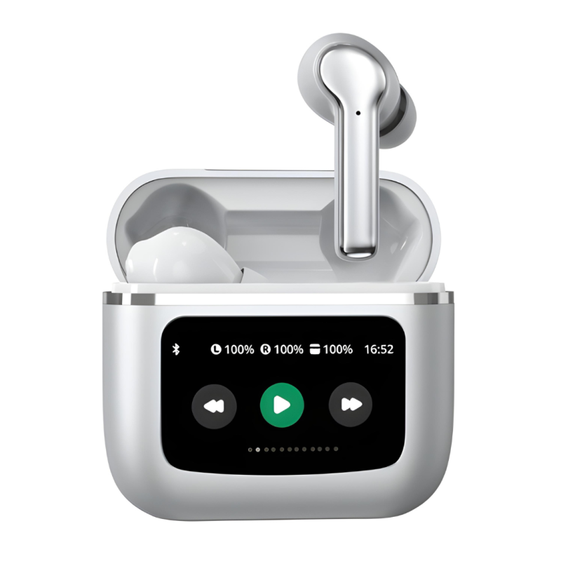 Bluetooth Earbuds ECO T68 Pro with Touch Screen – White