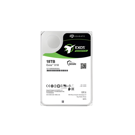 Disque dur Seagate EXOS X18 - 3.5" 7200RPM - 18 To - SATA - Mémoires R