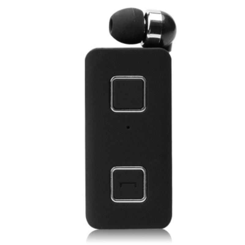 Monaural Wireless Lavalier Earbud ECO K35 – Retractable Bluetooth 5.0 Black