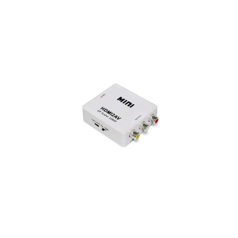 Mini Adapdateur Vidéo HD 1080p - HDMI vers AV Mini Adapdateur Vidéo HD 1080p - HDMI vers AV