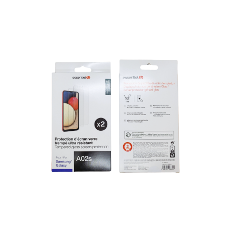 2 Pcs Verre Trempé ESSENTIELB pour Samsung Galaxy A02s/A03s - Protecti