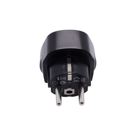 Adaptateur Prise UK vers EU - Max 3250W / 13A / 250V - Noir - Protecti