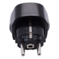 Adaptateur Prise UK vers EU - Max 3250W / 13A / 250V - Noir