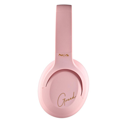 Casque Sans Fil NGS Artica Greed Pink Avec Microphone - Rose - Audio R