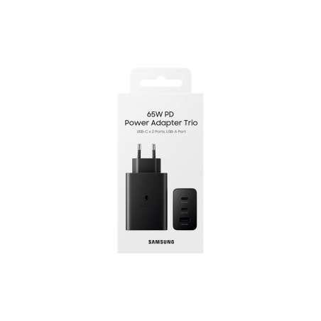 Adaptateur Secteur Samsung 65W PD Power Adapter Trio 2USB-C + USB EP-T