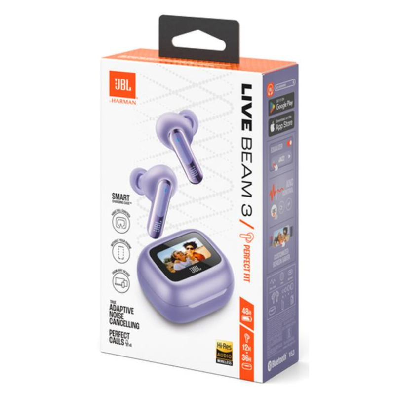 Ecouteurs Bluetooth JBL Live Beam 3 - JBLLIVEBEAM3PURP - Violet Ecouteurs Bluetooth JBL Live Beam 3 - JBLLIVEBEAM3PURP - Violet