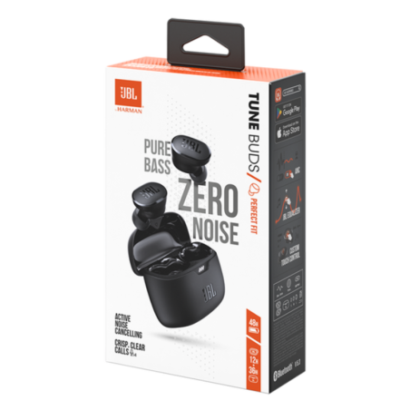 Écouteurs sans fil JBL Tune Buds - JBLTBUDSBLK - Noir
