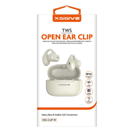 Écouteurs Bluetooth XSSIVE XSS-CLIP-W – boîtier de chargement
