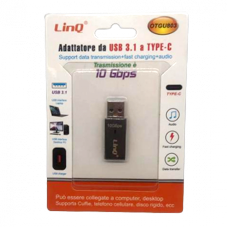 Adaptateur USB-C / USB LinQ OTGU803 | Smarty Paris 18e