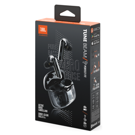 Écouteurs sans fil JBL Tune Beam Ghost Edition - JBLTBEAMGBLKAS - Noir