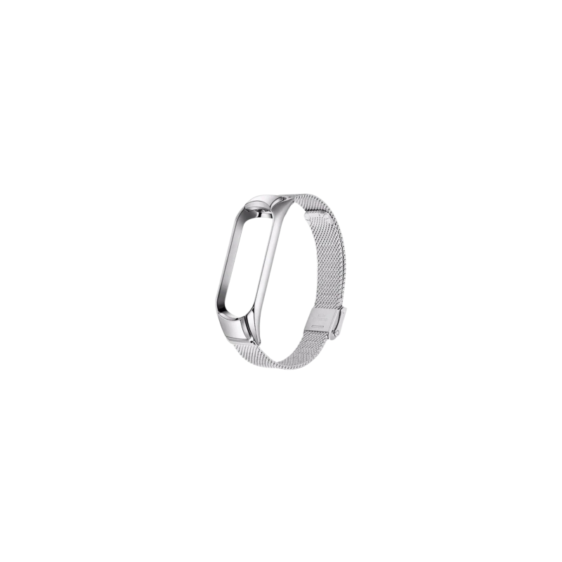 Bracelet Métal pour Montre Mi Smart Band 3/4/5/6 - Argent