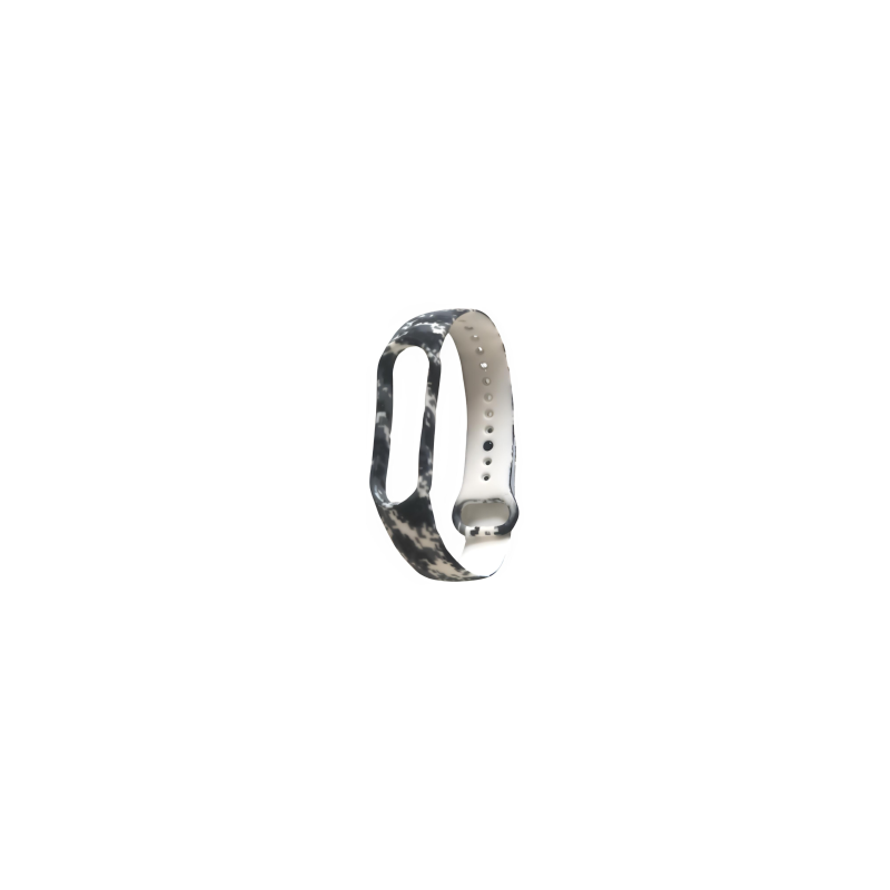 Bracelet pour Montre Mi Smart Band 5/6/7 - Blanc/Noir