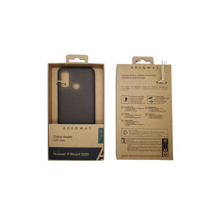 Coque ADEQWAT pour Huawei P Smart 2020 Eco Design Noir - Protections R
