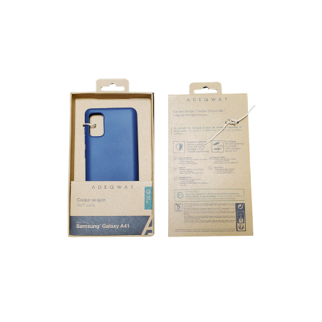 Coque ADEQWAT pour Samsung Galaxy A41 Eco Design Bleu - Protections Re