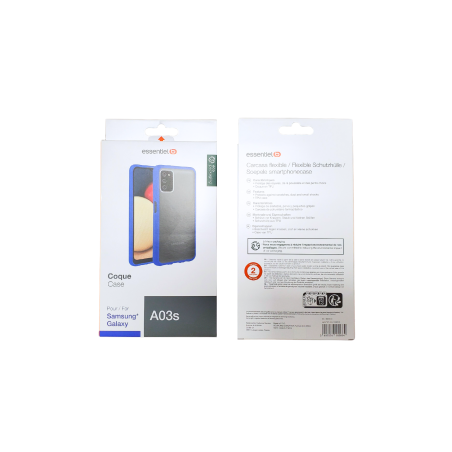 Coque ESSENTIELB pour Samsung Galaxy A03s Bleu - Protections Ref F4072
