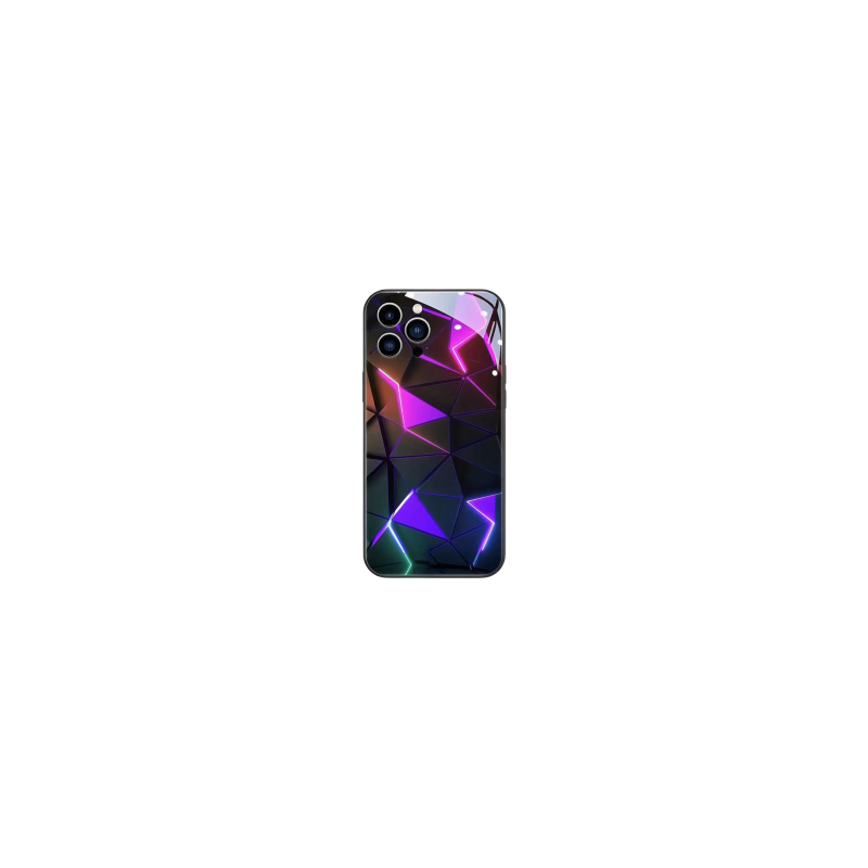 Coque Lumineuse iPhone – Flash LED Réactif pour Toutes Notifications (Design Losanges) Coque Lumineuse iPhone – Flash LED Réactif pour Toutes Notifications (Design Losanges)