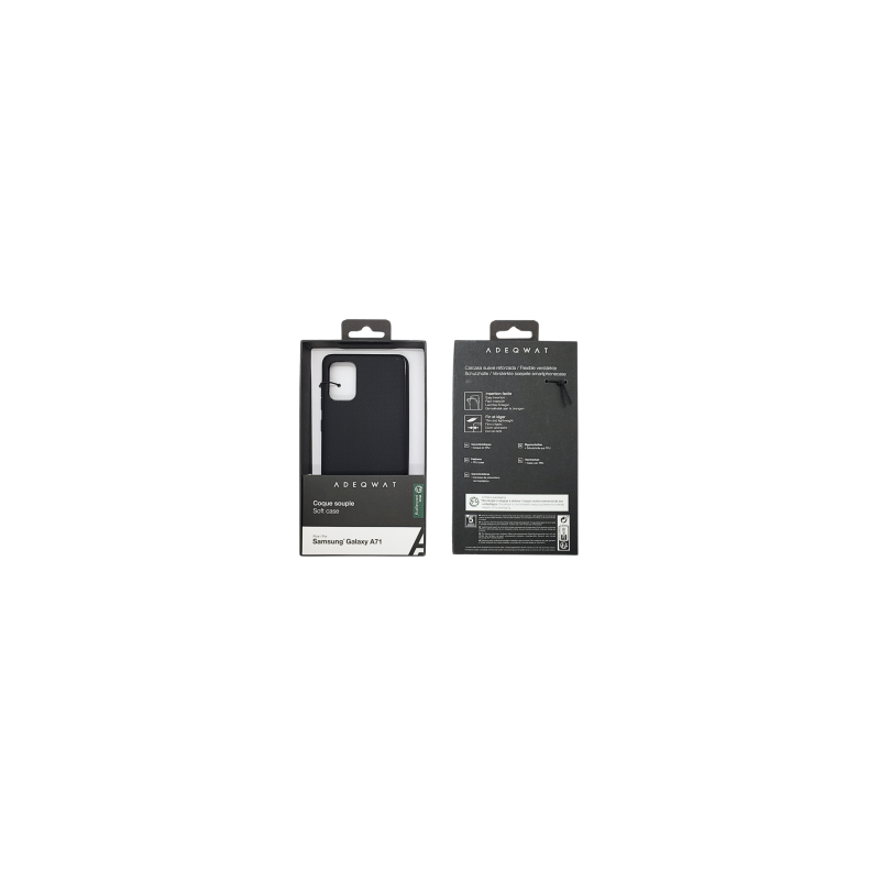 Coque Souple ADEQWAT pour Samsung Galaxy A71 Noir