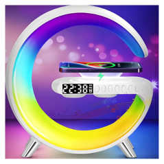 Écouteurs Bluetooth TWS LB-83 avec Affichage Numérique - Violet - Audi