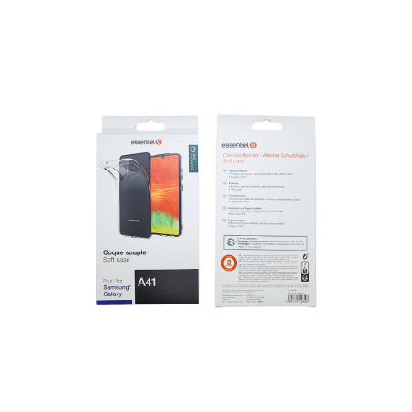Coque Transparent ESSENTIELB pour Samsung Galaxy A41 - Protections Ref
