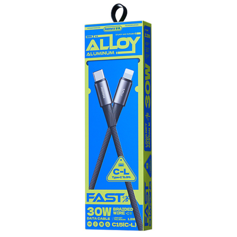 Câble Type-C / Lightning 30W Velocity en Alli