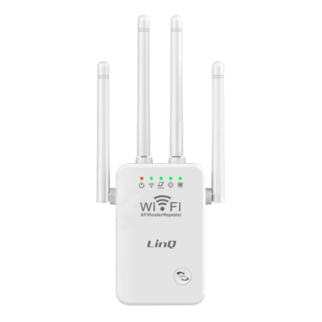 Extendeur Wifi Sans fil Longue Portée 300Mbps 4 Antennes Rég