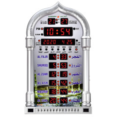 Horloge murale Azan LED ECO argent | Smarty