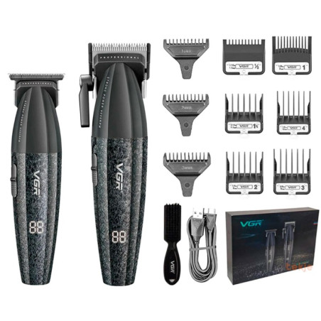 Tondeuses à cheveux VGR V-640 – Pack professionnel 2 pièces