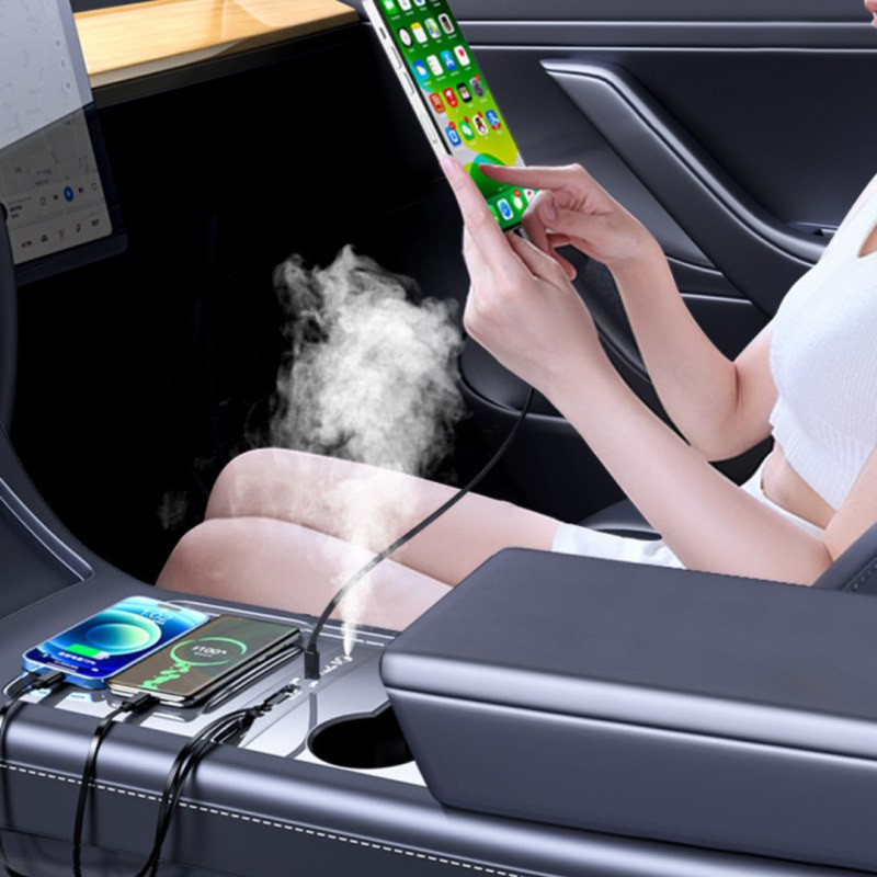 Station d'accueil voiture Tesla aromathérapie – 27 W