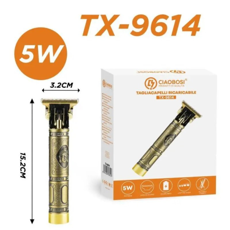 Tondeuse cheveux CIAOBOSI TX-9614 – 120 min 0,8 à 12 mm Tondeuse cheveux CIAOBOSI TX-9614 – 120 min 0,8 à 12 mm