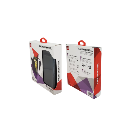 Coque de protection en cuir Pack Essentiel pour Nokia Lumia 520 avec C