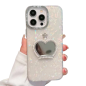Coque de protection iPhone nacrée avec miroir cœur, perles et couronne – Design chic et maquillage pra… — ECO · Smarty Paris 18e