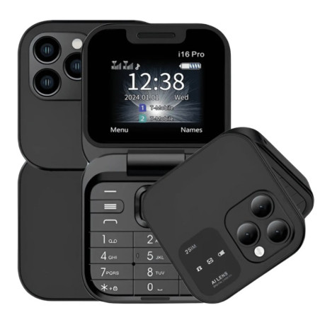 Mini Phone ECO i16 Pro – Dual Nano SIM Black